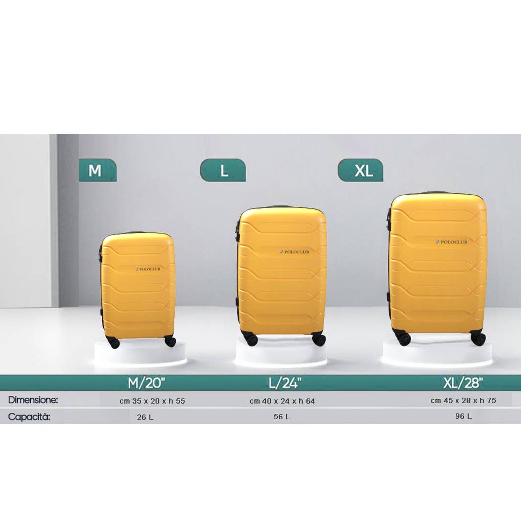 ALBAsrls - Wholesale Luggage - POLOCLUB 3-piece trolley set C2