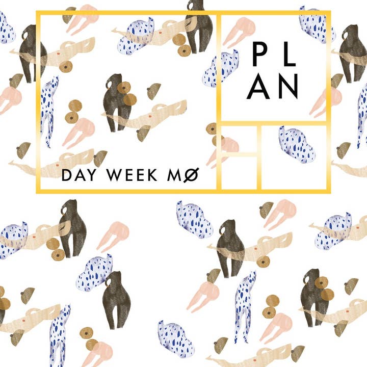 Body parts yearless planner for wholesale by Ferme à Papier