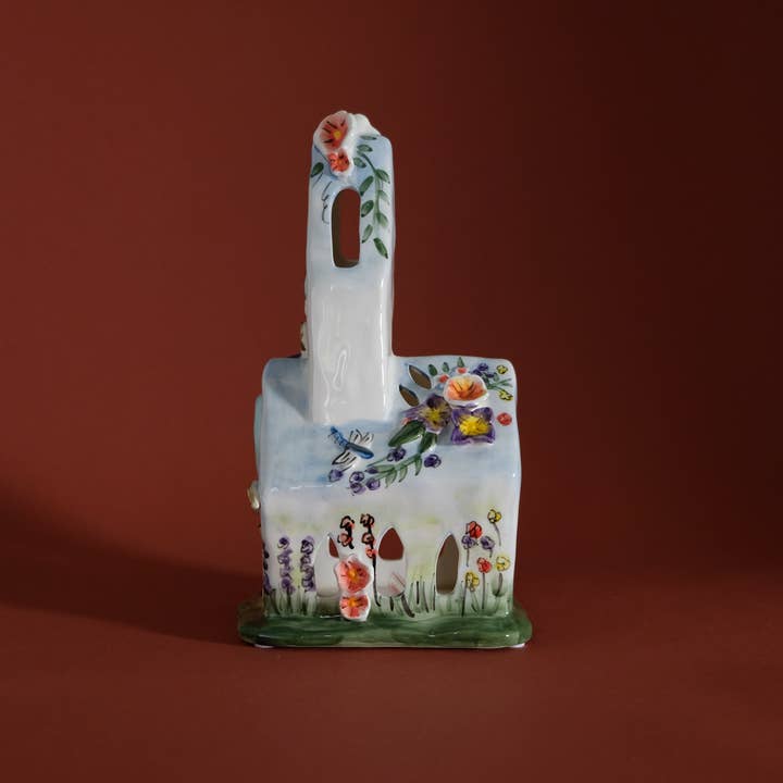 Blue Sky Clayworks - Wholesale Decorative Tabletop Object - Easter Church Candle House4