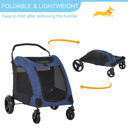 Furr-Baby Gifts - Wholesale Pet Carrier - Cat/Dog - Foldable Pet Stroller with Storage Pocket13