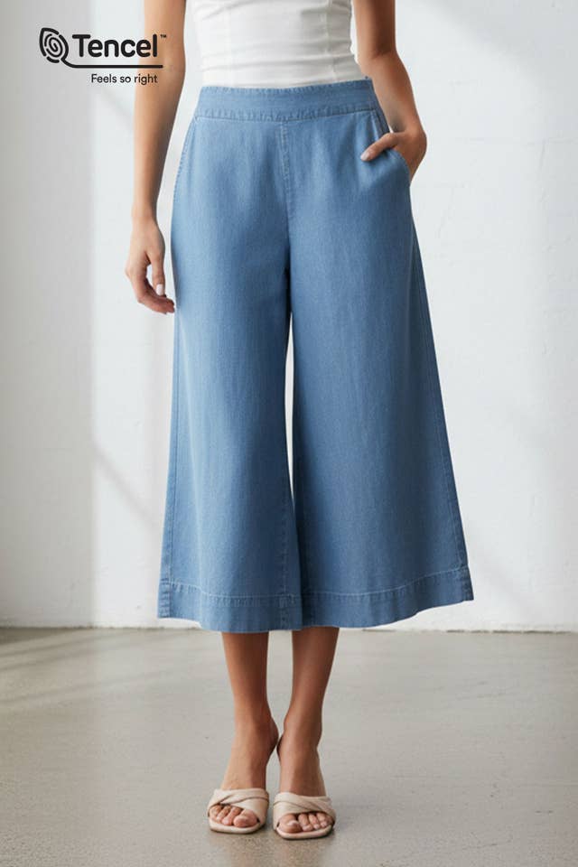 Naked Zebra - Vendita all'ingrosso Pantalone - Donna - Pantaloni culotte in Tencel da donna2