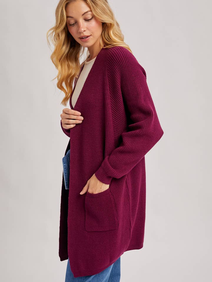 Bluivy - Wholesale Cardigan - Women's - OPEN FRONT BATWING SLEEVE CARDIGAN22