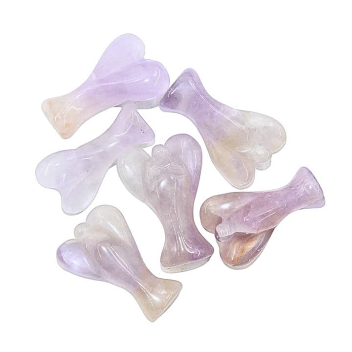 Earths Elements Wholesale - Wholesale Spiritual Stone/Crystal - Mini Crystal Angel - Amethyst