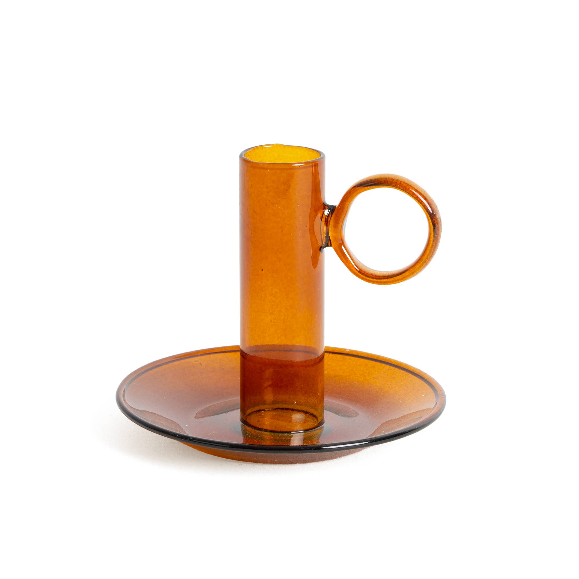 Helio Ferretti Candles & Co. – wholesale Ljushållare – Amber kristallljusstake HF1