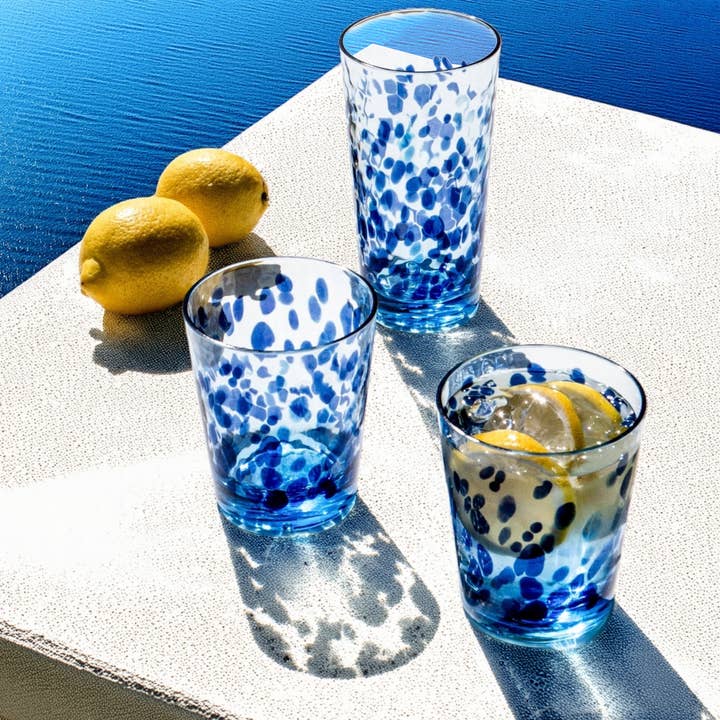 Abode Homewares by TarHong - Wholesale Drinking Glass/Cup - Vetro Jumbo, Blue, 22.2 oz1