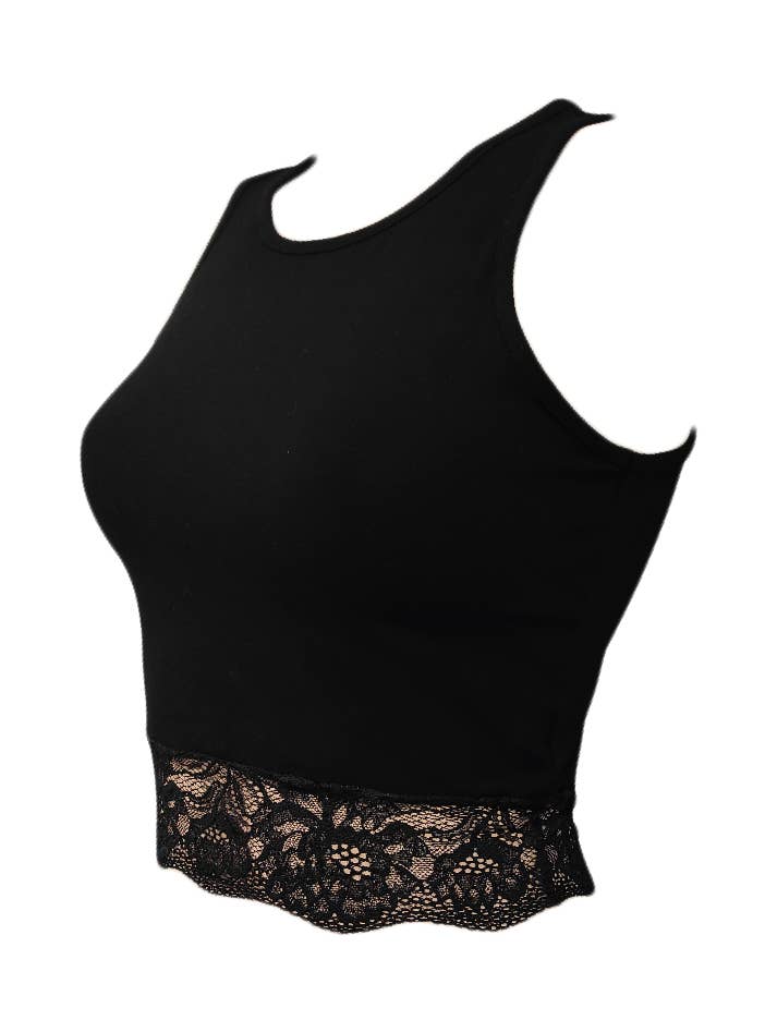 Women's Viscose Lace Mini Tank Top E-7130 for wholesale by Clessidra