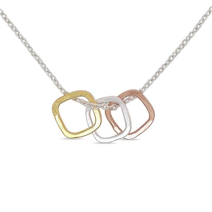 HALSKETTE S/S & DREIFARBIGE QUADRATE für den Großhandel von Mountain Creek Jewellery