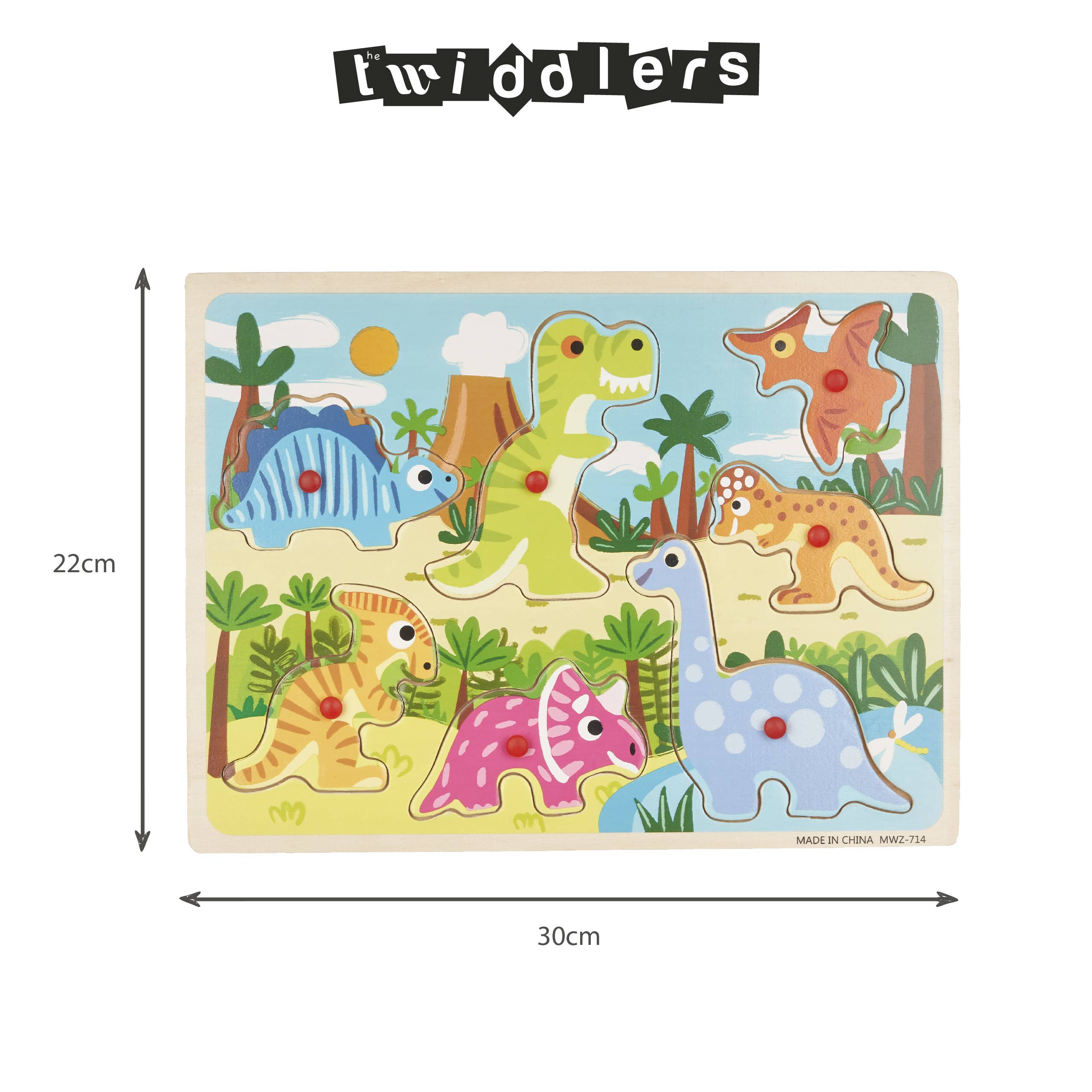 The Twiddlers - Wholesale Puzzle - Kids - 5 Wooden Jigsaw Puzzles made from Premium Wood, Great Early1