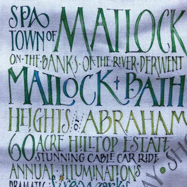 Inklings Art – wholesale Tea towel – UK made Derbyshire tea towels in 100% cotton 10