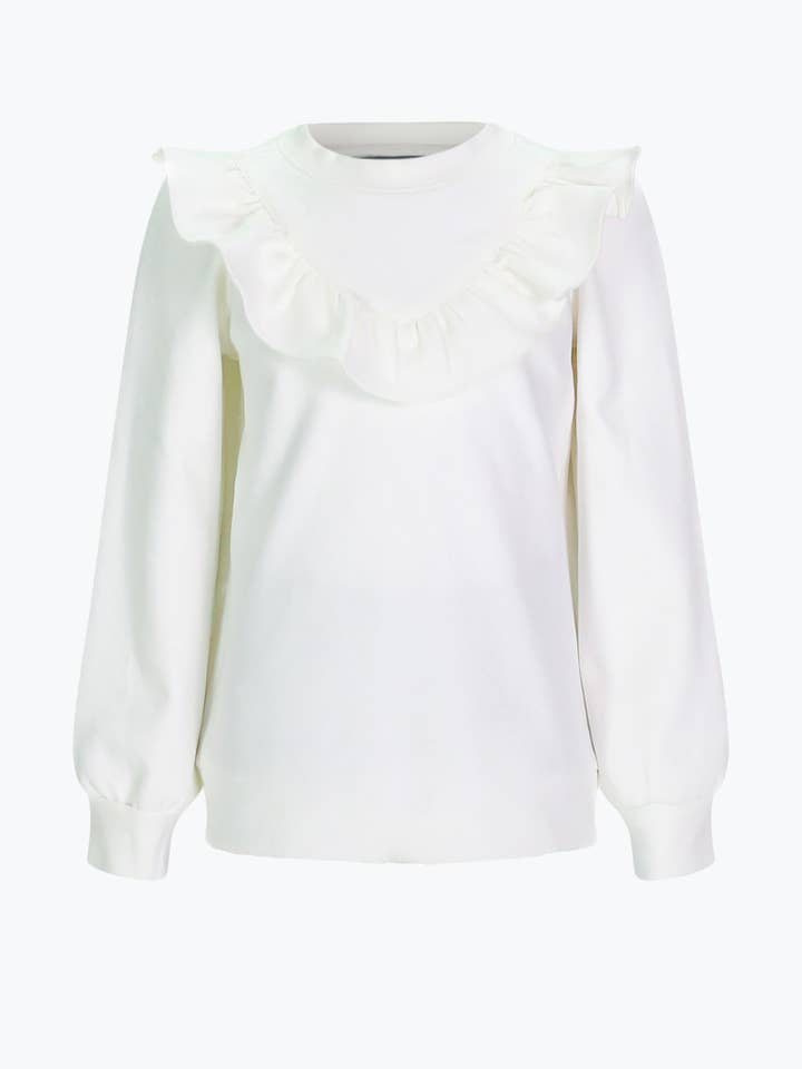 Girls Rue Pullover in Cream for wholesale by Duffield Lane