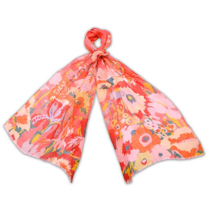 Secret Garden Potpourri Linen Scarf for wholesale by COLLIER CAMPBELL