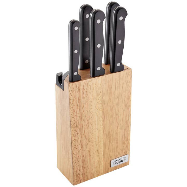 Domare Sabatier IV, 5 Piece Kniv Block Set för wholesale av Judge UK