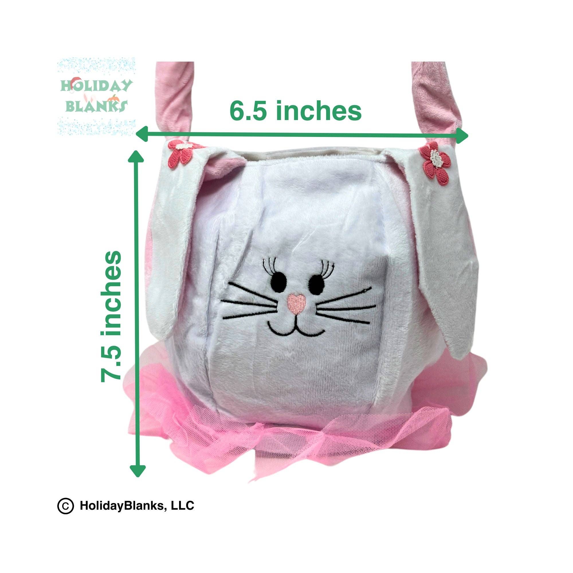 Holiday Blanks - Wholesale Basket - Kids & Baby - Easter Basket Blank Soft Sided Boy and Girl Bunny Bucket3