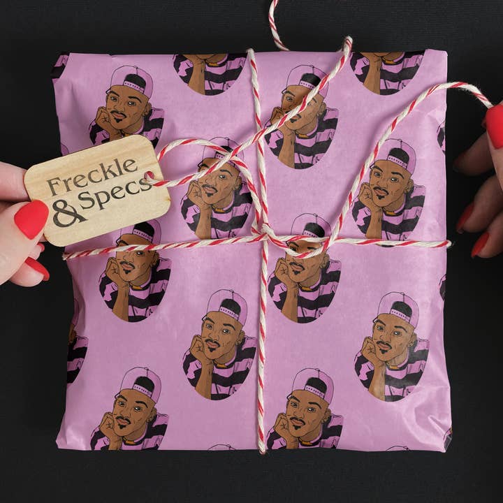 Fresh Prince Gift Wrap for wholesale by Freckle and Specs