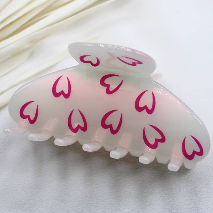 Love Attack - Wholesale Hair Clip - Women's - Seina Cellulose Acetate Minimalist Colourful Hair Claw Clips