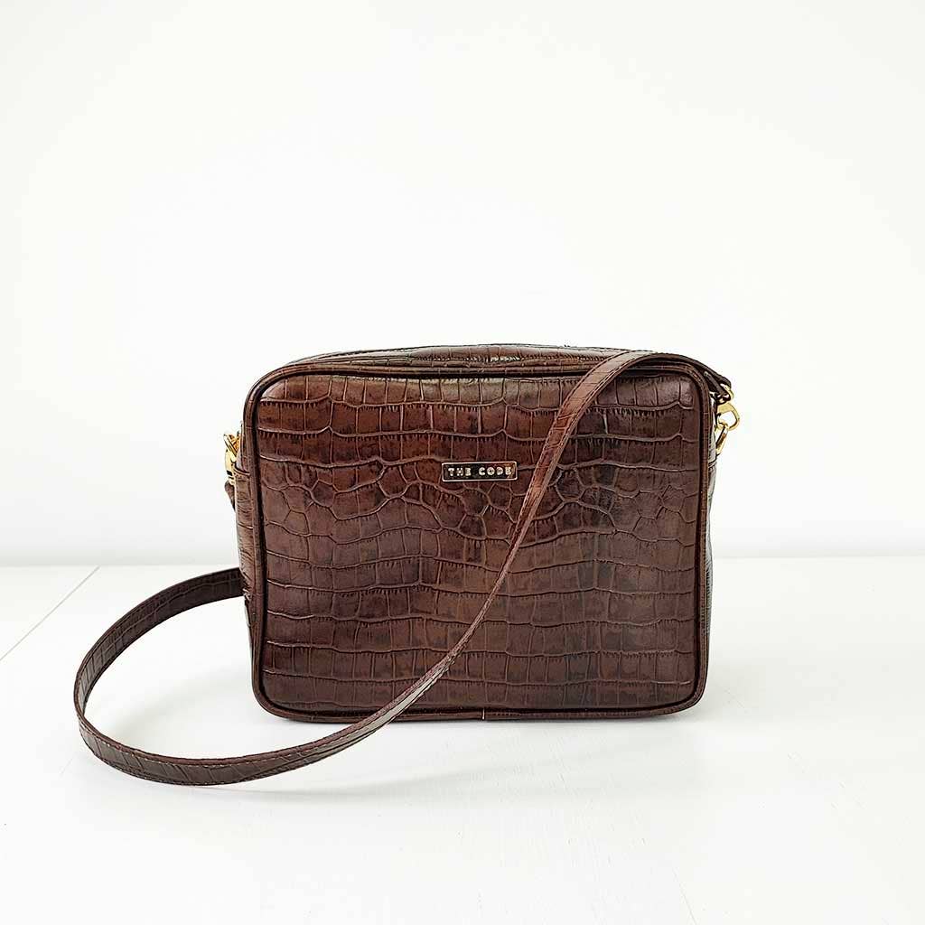 THE CODE - Venta al por mayor Bolso con correa - Mujer - Bandolera Charlotte chocolate2