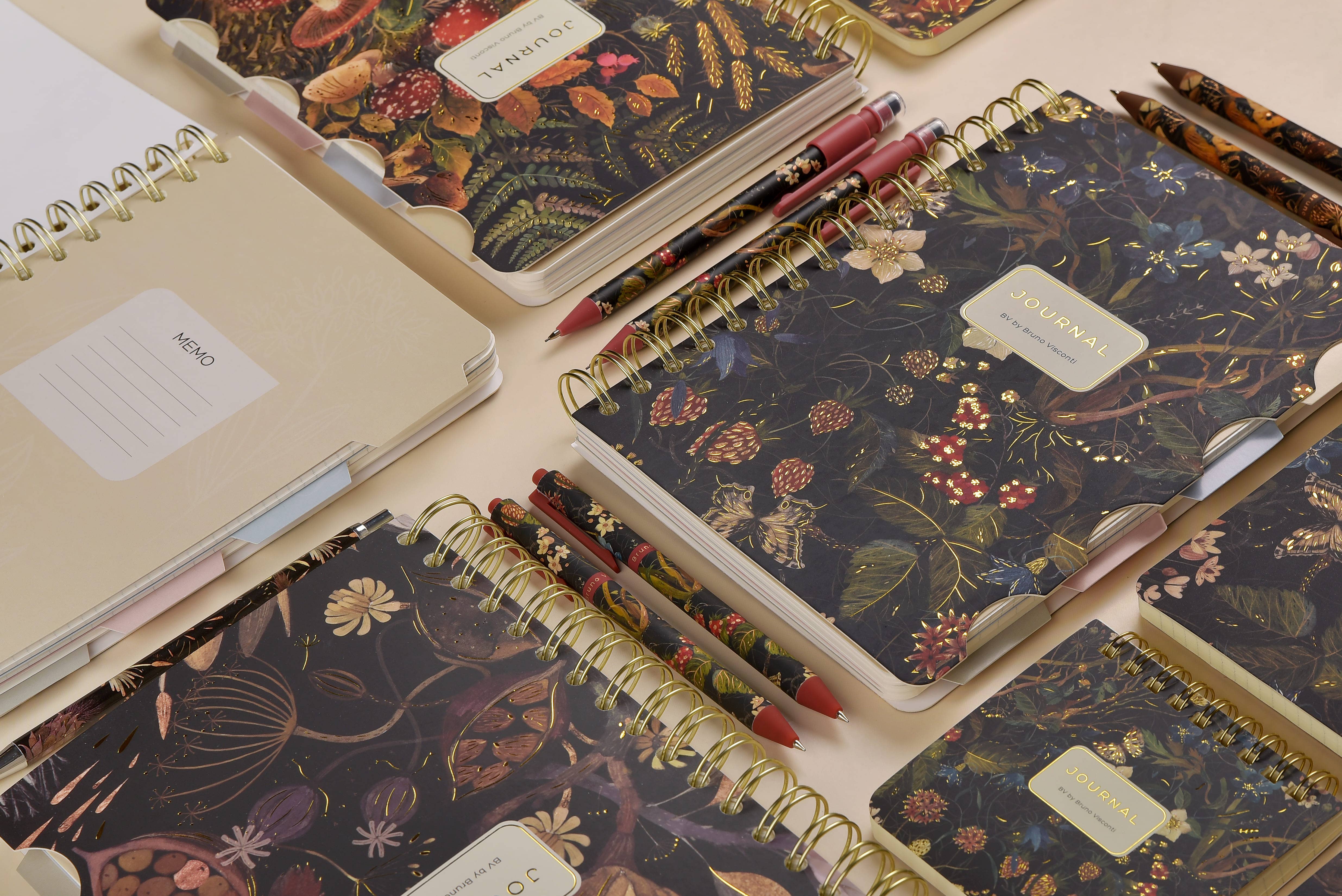 BV by Bruno Visconti - Wholesale Journal/Diary - Art Journal   - Forest Flowers3