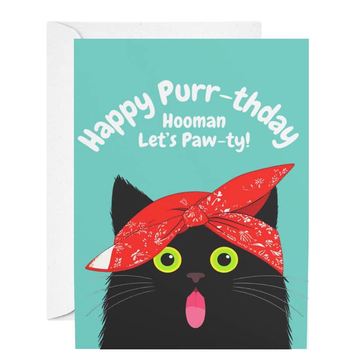 Happy Purr-thday | Love & Friendship Card for wholesale by Nefer Designer Candles & Home Decor