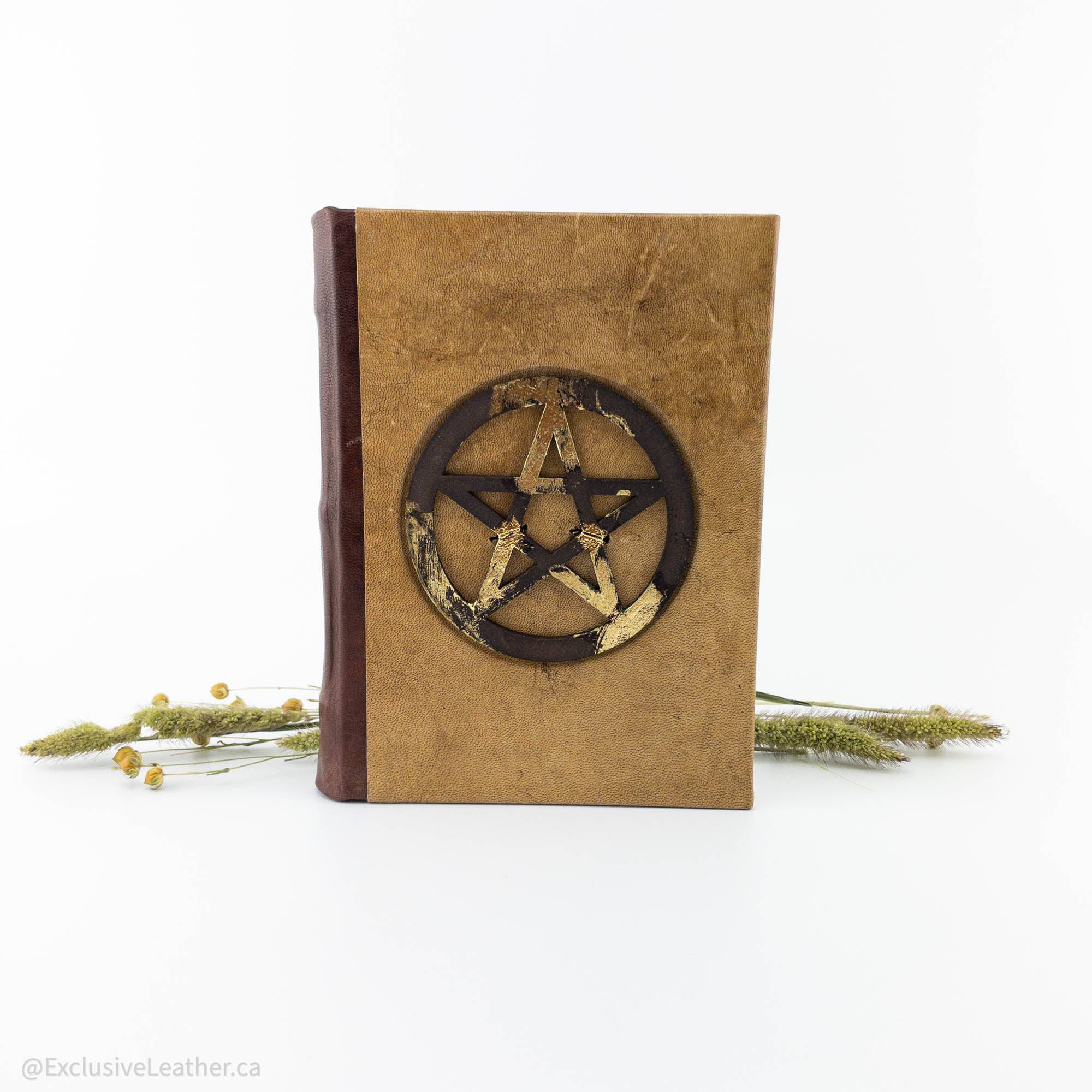 Exclusive Art Inc – Großhandel Tagebuch – Aufwendiges Pentagramm MDF / Lederjournal6