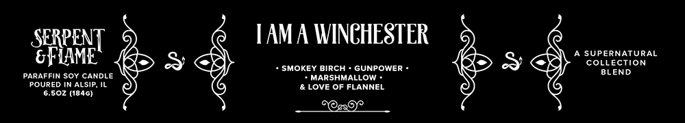 Serpent & Flame Candle Co. - Wholesale Jar/Filled Candle - I am a Winchester Candle, Gunsmoke Birch Marshmallow1