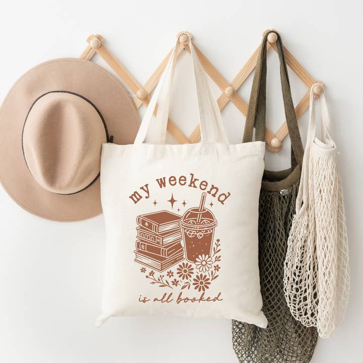The Gift Genie LLC - Wholesale Tote Bag - Women's - My Weekend Is All Booked - Tote Bag0