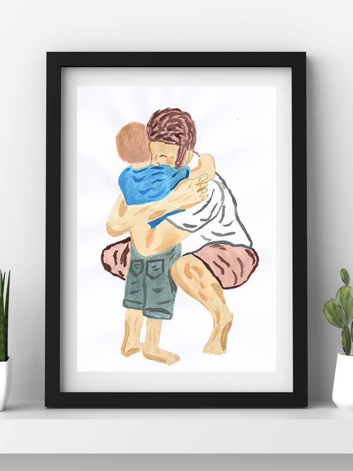 A Father's Love Collection - Father's Day Gift - Physical Print Wall Art for wholesale by Zelie Crafts