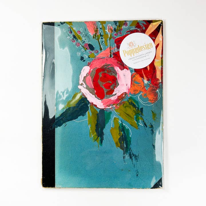 Rosen - Original auf Bucheinband gemalt für den Großhandel von Poppydesign