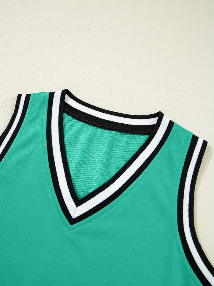 Mint Green V Neck Shift Sleeveless Mini Dress for wholesale on Faire2