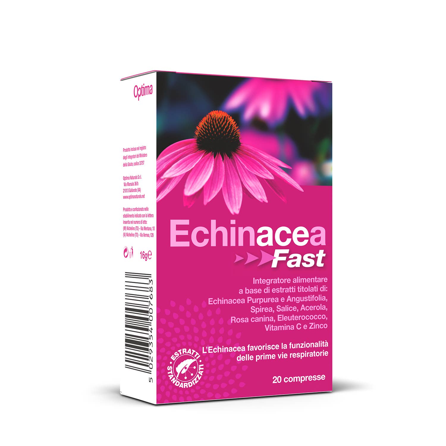 OPTIMA NATURALS - Wholesale Oral Supplement/Vitamin - Echinacea Fast, 20 Tablets