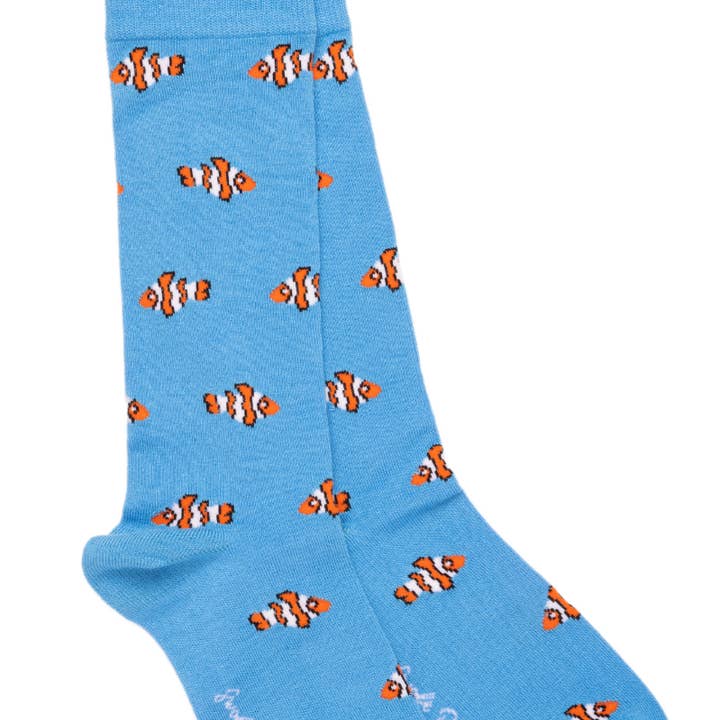 Clown Fish Bamboo Socks (3 pairs) for wholesale by Swole Panda