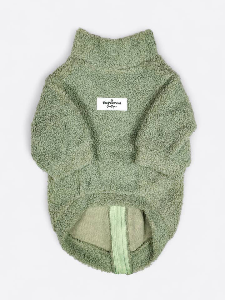 Teddy Fleece - Sage Green for wholesale by The Paw Print Boutique