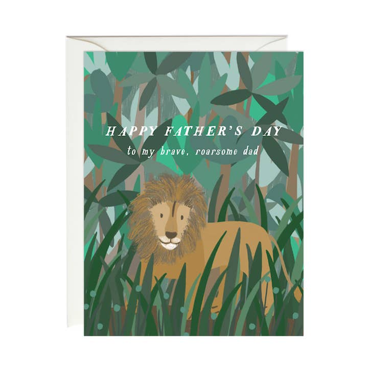 Lion Father's Day Card for wholesale by Paula & Waffle