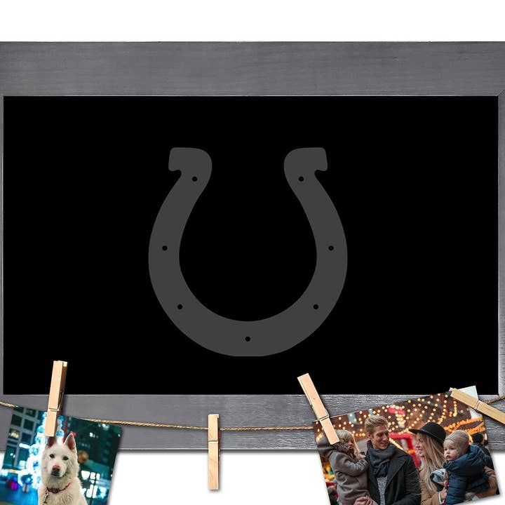 Indianapolis Colts Blank Chalkboard With Frame & Clothespins for wholesale by Fan Creations