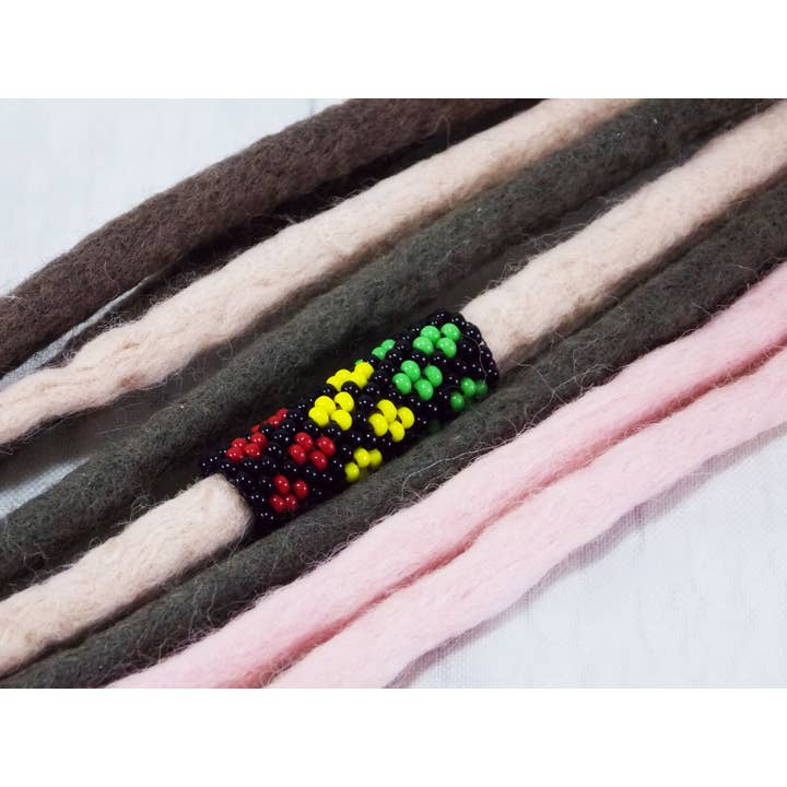 Ninolia – Engroshandel Hårtilbehørssæt – Kvinder – Rasta Loc smykker Hår Tilbehør Dread Schmuck Loc perler Flag Jamaicanske Tilbehør Hår Smykker til Locs Rasta Hår Perler Fletning Manchetter8