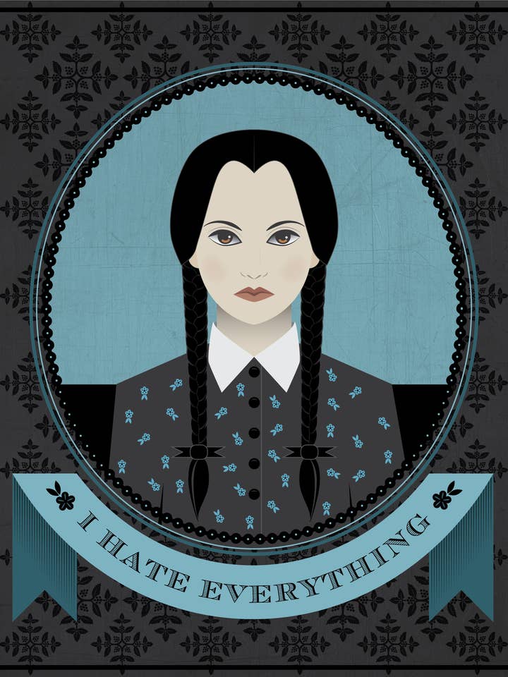 Wednesday Addams Quote for wholesale by Lucky Skye Graphics