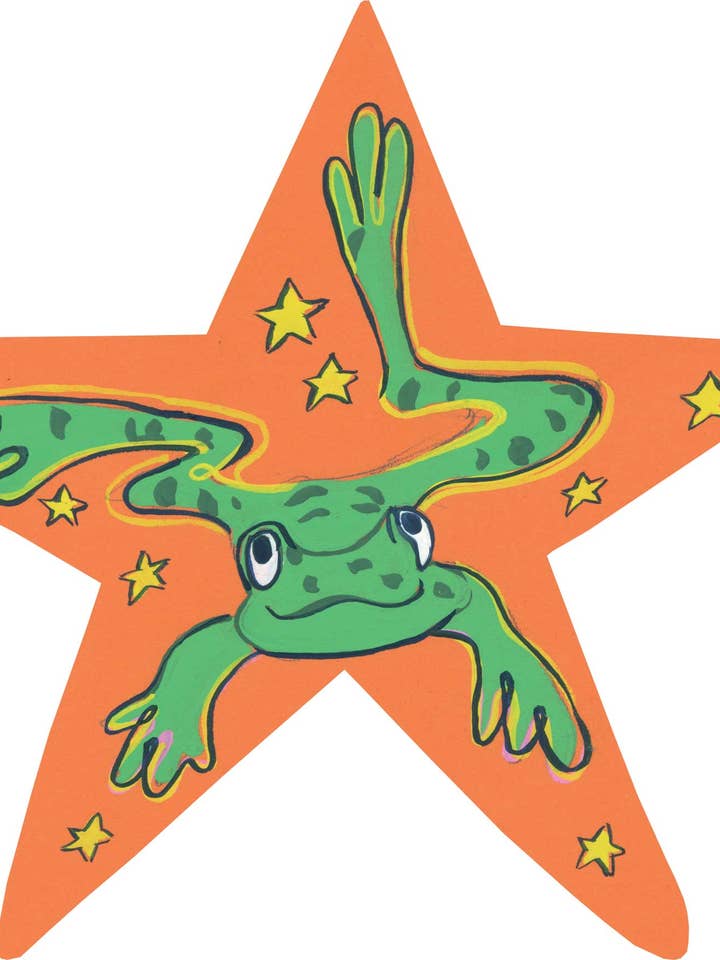 Cartão de saudações em forma de estrela - Sapo por atacado de North Star Cards