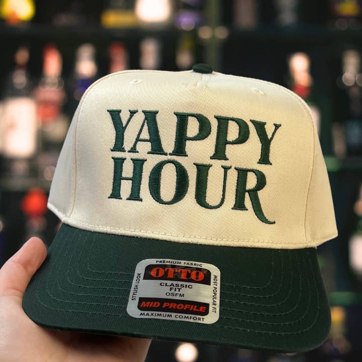 Electric Feels Company - Wholesale Trucker Hat - Unisex - Yappy Hour Embroidered Trucker Hat