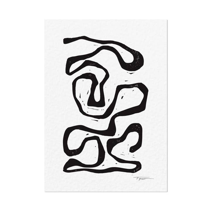 Wandering I Block Print - Wall Art for wholesale by The Modern Bloc