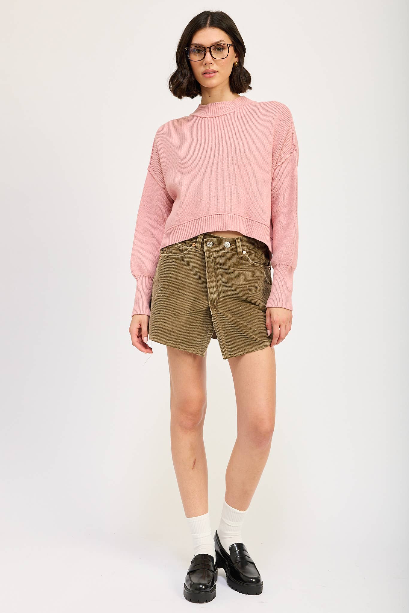 Emory Park - Wholesale Knit Sweater - Women's - MOCK NECK OVERSIZED SWEATER12