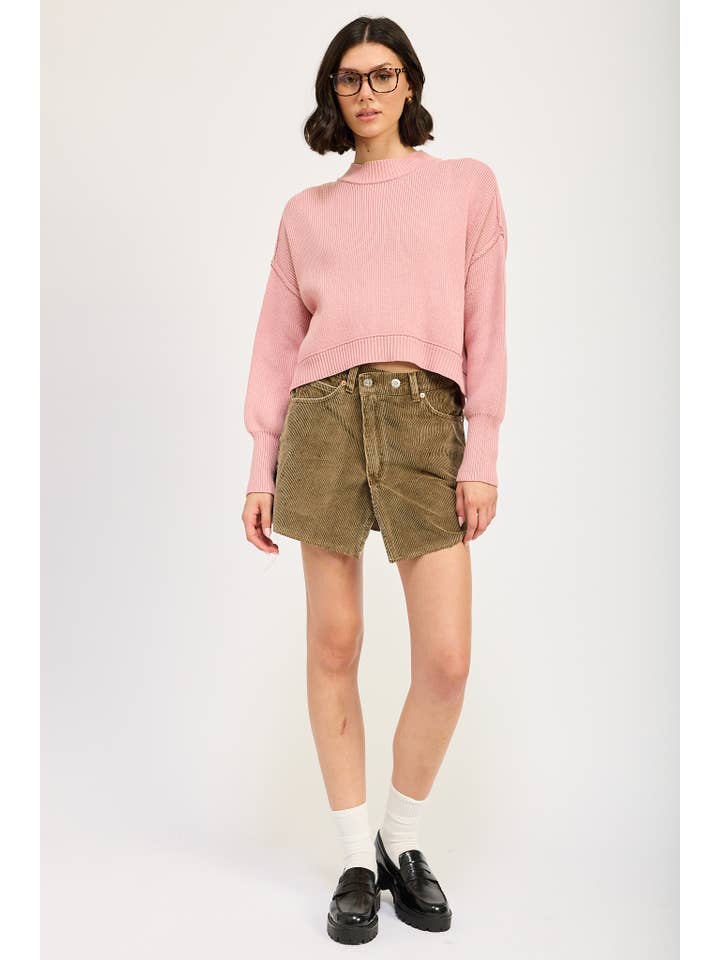 Emory Park - Wholesale Knit Sweater - Women's - MOCK NECK OVERSIZED SWEATER12