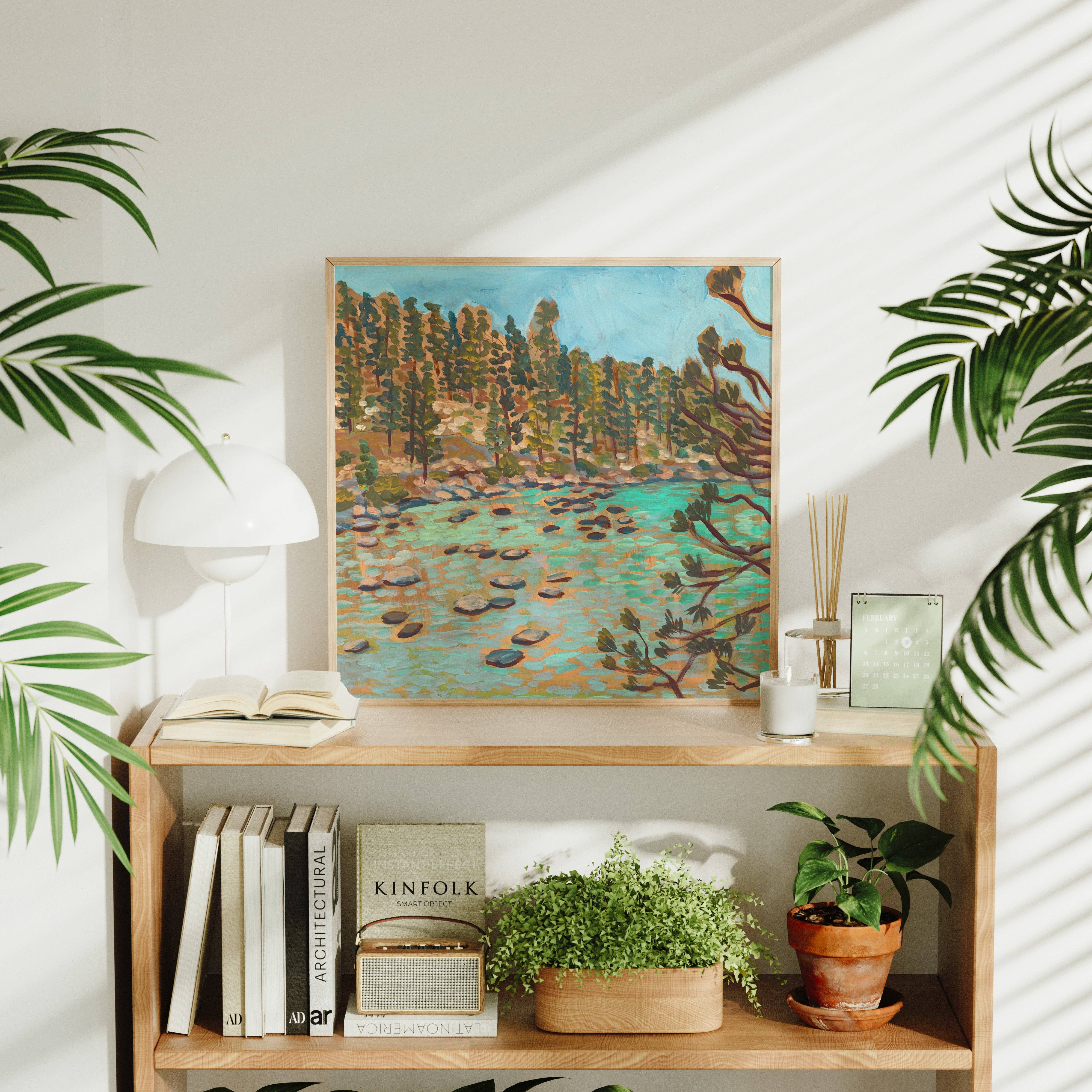 El Baker Art - Wholesale Art Print - Turquoise Waters of Lake Tahoe California Art Print7