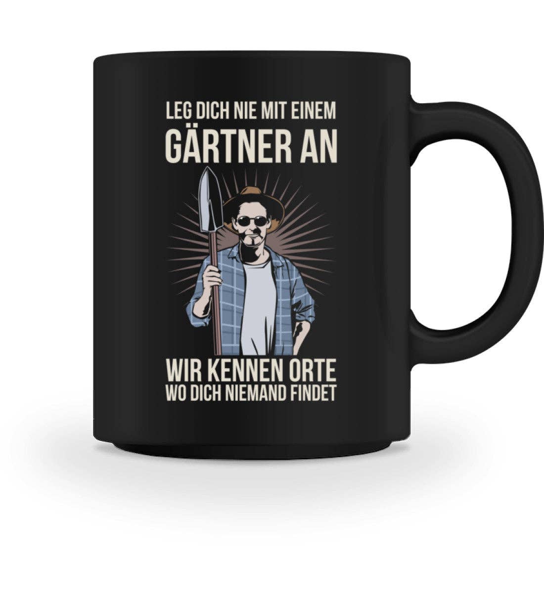 black Never mess with a gardener - ceramic mug for wholesale on Faire0