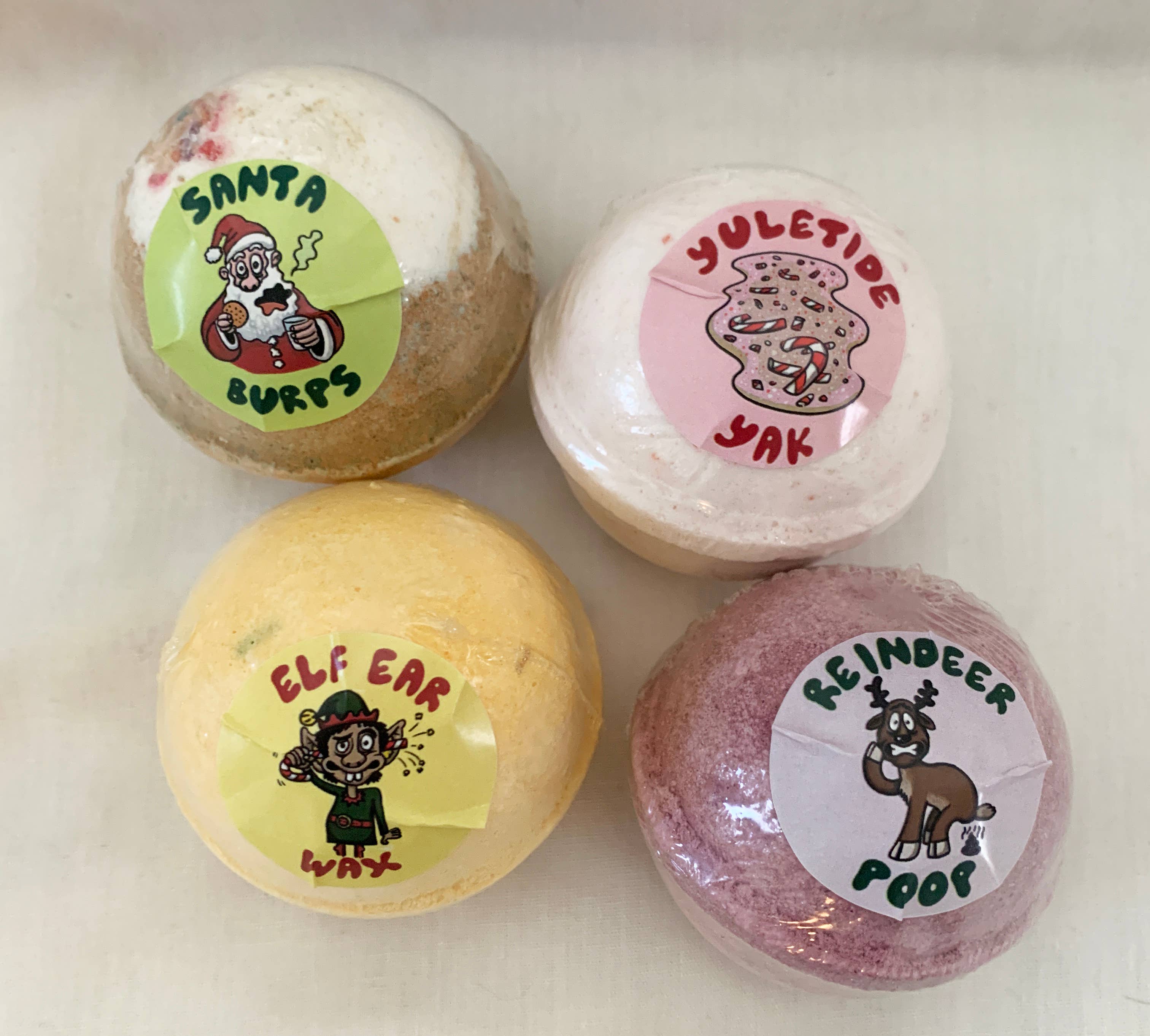 Funky Fresh Kids – Großhandel Badebombe/-sprudeltabletten – OH, WER HAT! Lustiges Weihnachts-Badebomben-Geschenkset3