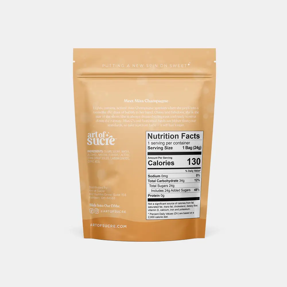 Art of Sucre - Wholesale Cotton Candy - Champagne Flavored Gourmet Cotton Candy2