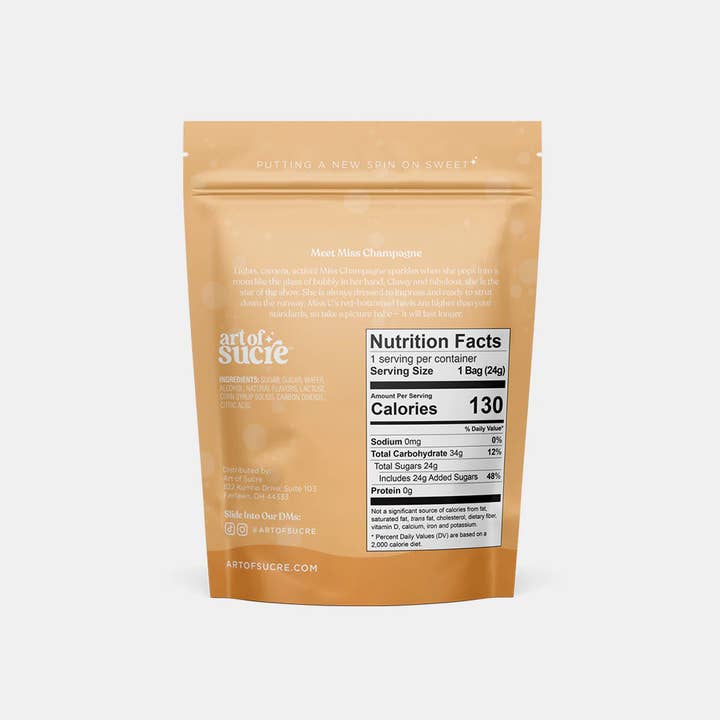 Art of Sucre - Wholesale Cotton Candy - Champagne Flavored Gourmet Cotton Candy2