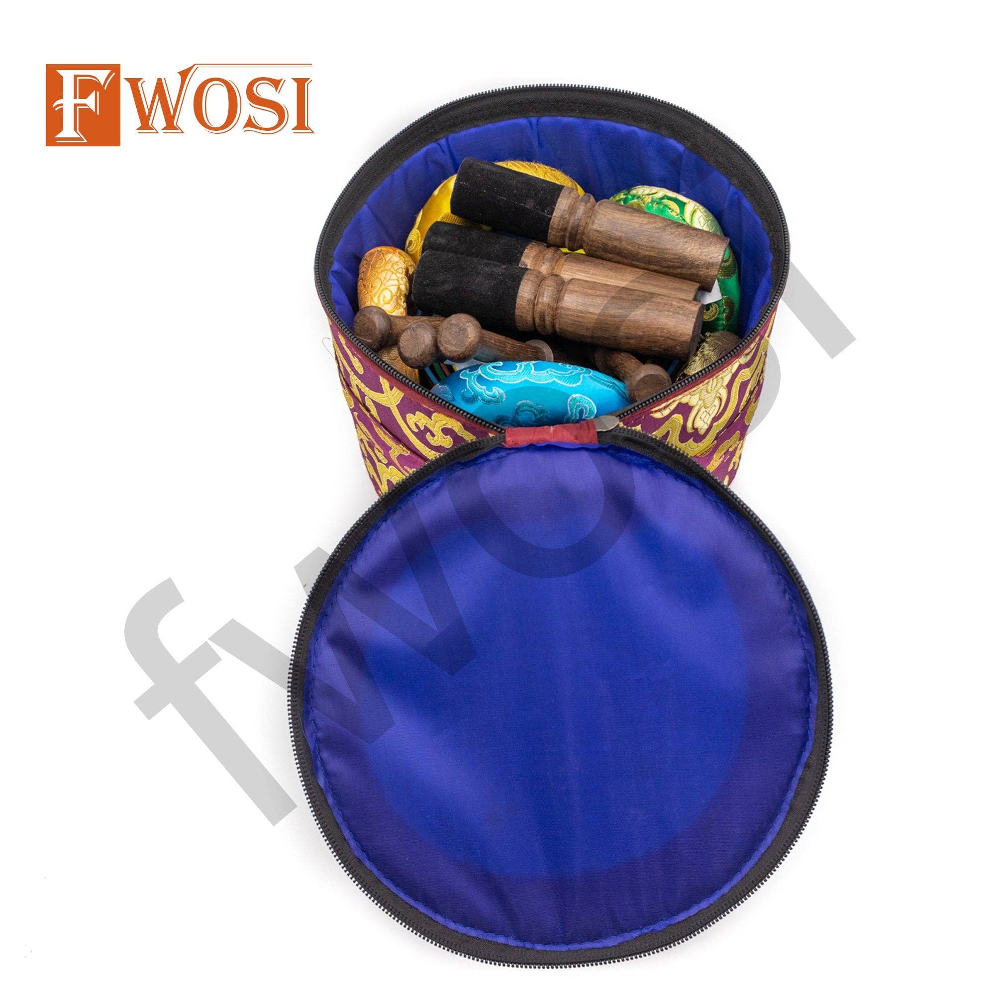 Fwosi - Wholesale Meditation Supplies - Tibetan Singing Bowls Set | Antique Mindfulness Bell Meditation Bowl Yoga Therapy | Healing Bowl | Sound Bowl | Self-Care Gift7