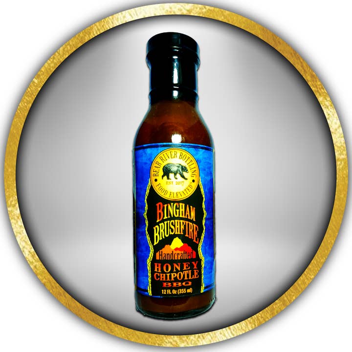 Bingham Brushfire Honey Chipotle BBQ Sauce for wholesale by Bear River Bottling