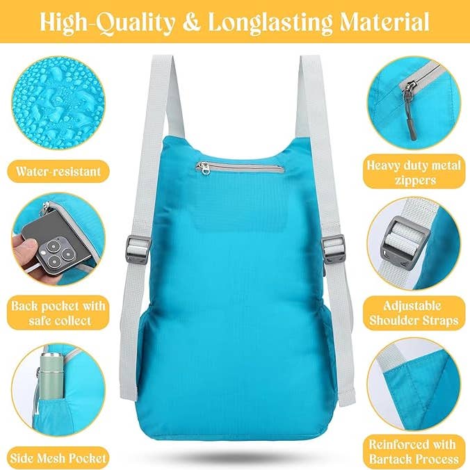 Crover - Wholesale Backpack - Unisex - 20L Lightweight Foldable Hiking Daypack - Assorted Color1