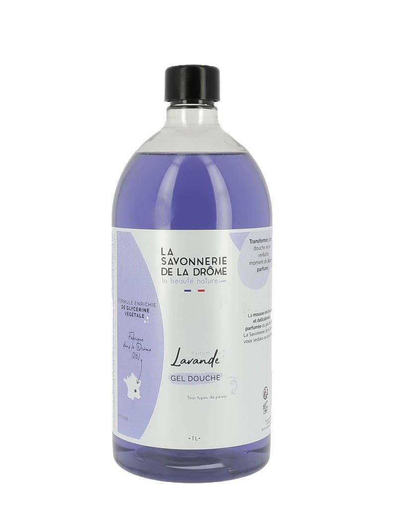 La Savonnerie de la Drôme – wholesale Body wash/shower gel – Lavender Scented Shower Gel Refill 1L0