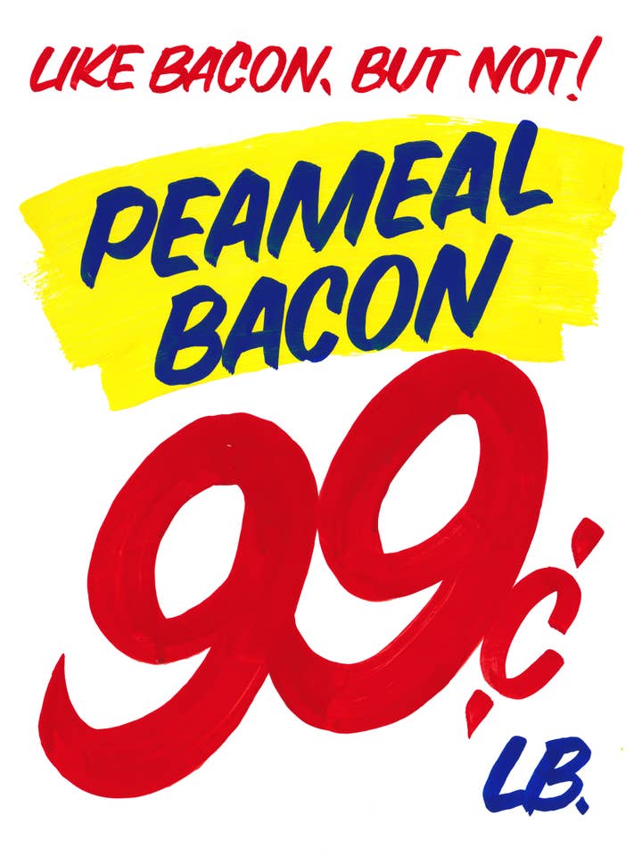 Unehrliche Zeichen - Peameal Speck für den Großhandel von Christopher Rouleau